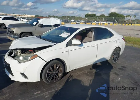 2015 Toyota Corolla Le из США, поврежденный, VIN 2T1BURHEXFC315405